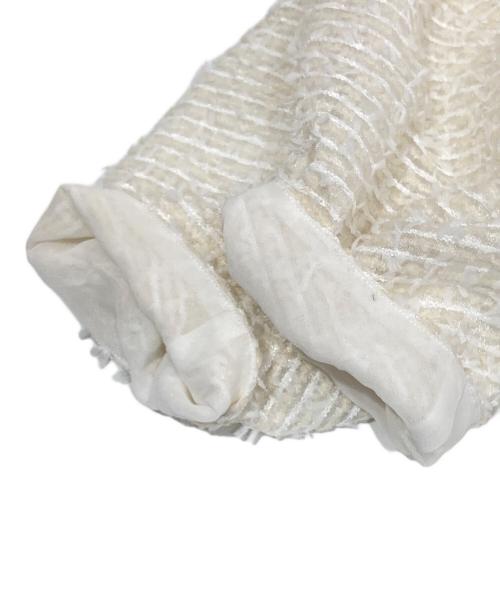 TOMORROW LAND collection（トゥモローランドコレクション）TOMORROW LAND collection (トゥモローランドコレクション) ファンシーオーガンジーバルーンブルゾン　14-07-44-07004 ホワイト サイズ:36の古着・服飾アイテム