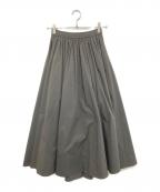 YORIヨリ）の古着「たっぷりギャザースカート　YR23-23047SP」｜グレー