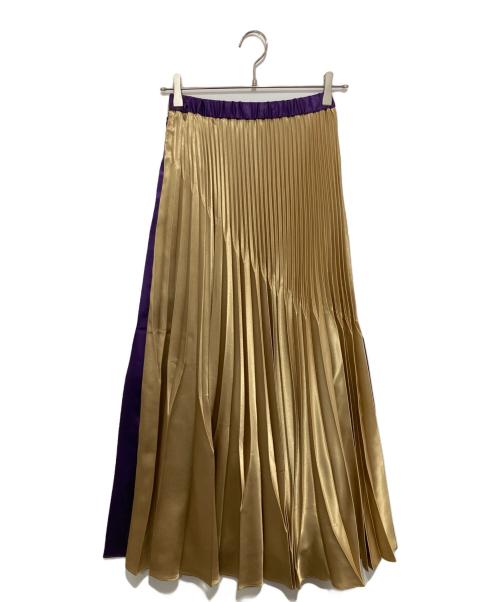 UN3D.（アンスリード）UN3D. (アンスリード) オリガミプリーツスカート　521940801501-01 パープル サイズ:36の古着・服飾アイテム