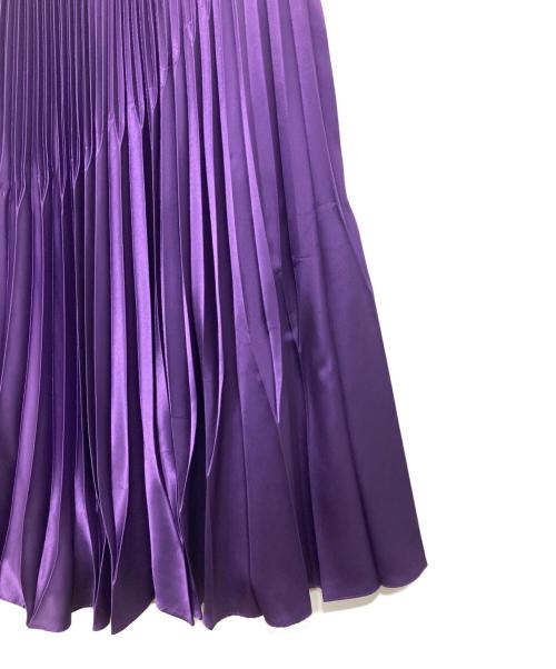 UN3D.（アンスリード）UN3D. (アンスリード) オリガミプリーツスカート　521940801501-01 パープル サイズ:36の古着・服飾アイテム