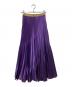 UN3D.（アンスリード）の古着「オリガミプリーツスカート　521940801501-01」｜パープル