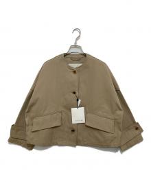 MACKINTOSH（マッキントッシュ）の古着「HUMBIE NO COLLAR DNM JACKET(ハンビーノカラーデニムジャケット) 25SS L251ND1004JKZI」｜ベージュ