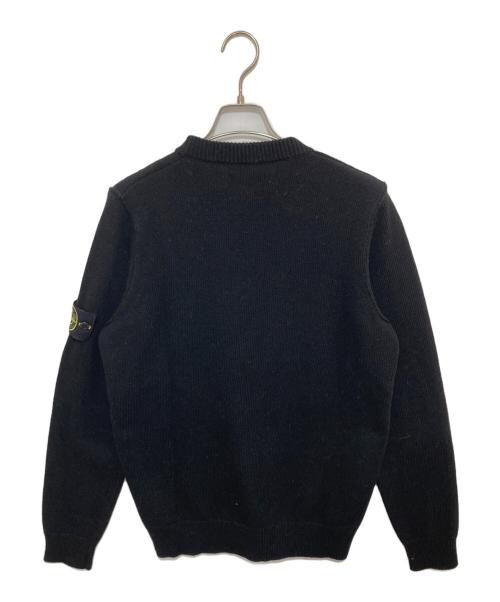 STONE ISLAND（ストーンアイランド）STONE ISLAND (ストーンアイランド) クルーネックニット　23AW 7915508A3 A0029 ブラック サイズ:Mの古着・服飾アイテム