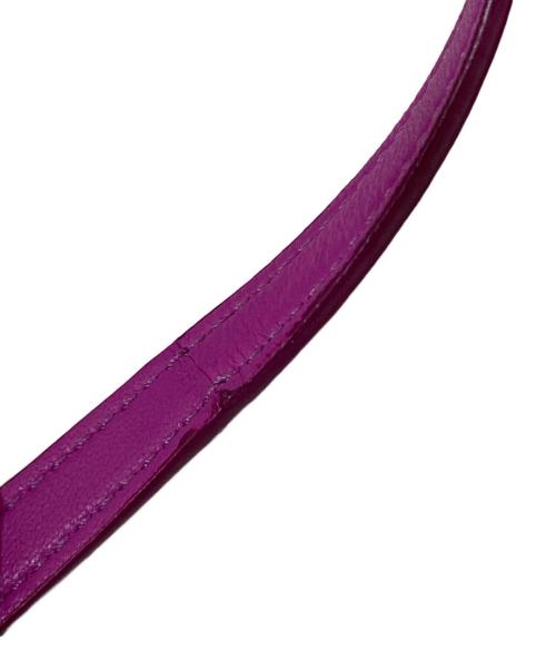 LOEWE（ロエベ）LOEWE (ロエベ) Pleated Leather Bracelet Pouch（プリーツレザー ブレスレットポーチ）A912P84X27 ショッキングピンクの古着・服飾アイテム