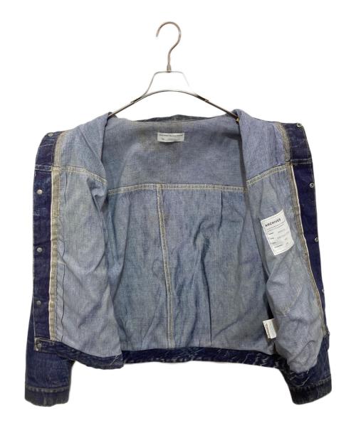 TOLQ（トルク）TOLQ BerBerJin (ベンベルジン) Trompe L’oeil Printed Jacket (1944 WWⅡ Type-1 T-Back)　トロンプルイユプリンテッドジャケット　TA-2006 インディゴ サイズ:42の古着・服飾アイテム