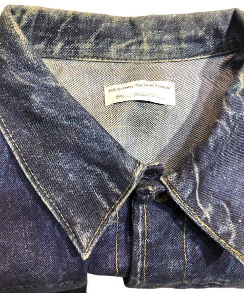 TOLQ（トルク）TOLQ BerBerJin (ベンベルジン) Trompe L’oeil Printed Jacket (1944 WWⅡ Type-1 T-Back)　トロンプルイユプリンテッドジャケット　TA-2006 インディゴ サイズ:42の古着・服飾アイテム