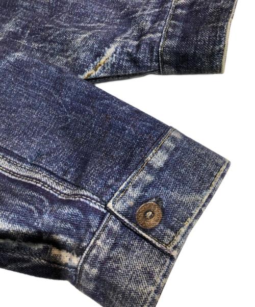 TOLQ（トルク）TOLQ BerBerJin (ベンベルジン) Trompe L’oeil Printed Jacket (1944 WWⅡ Type-1 T-Back)　トロンプルイユプリンテッドジャケット　TA-2006 インディゴ サイズ:42の古着・服飾アイテム