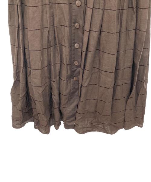 FENDI（フェンディ）FENDI (フェンディ) シャツワンピース ブラウン サイズ:46の古着・服飾アイテム