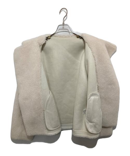 HER.（ハー）HER. (ハー) ボアショートコート　	7044101 ホワイト サイズ:FREEの古着・服飾アイテム