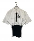 BURBERRYバーバリー）の古着「ドッキングミニワンピ　4564507/70B」｜ホワイト