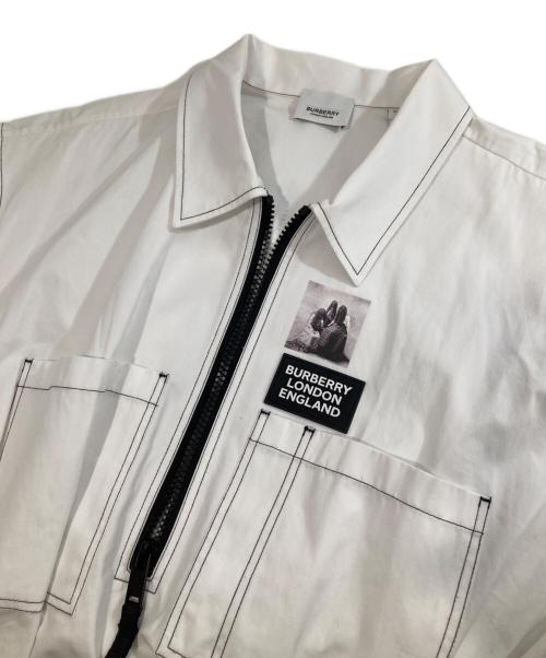 BURBERRY（バーバリー）BURBERRY (バーバリー) ドッキングミニワンピ　4564507/70B ホワイト サイズ:38の古着・服飾アイテム