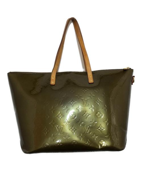LOUIS VUITTON（ルイ ヴィトン）LOUIS VUITTON (ルイ ヴィトン) ベルビュー GM トートバッグ モノグラム ヴェルニ ヴヴェール ブロンズ パテントレザー M93674 オリーブ サイズ:GMの古着・服飾アイテム