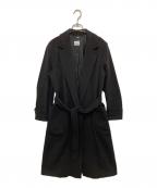 BURBERRY LONDONバーバリーロンドン）の古着「カシミヤラップコート 8022846」｜ブラック