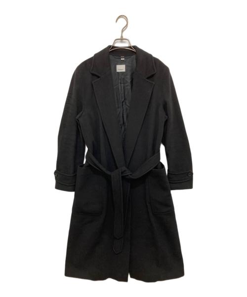 BURBERRY LONDON（バーバリーロンドン）BURBERRY LONDON (バーバリーロンドン) カシミヤラップコート 8022846 ブラック サイズ:38の古着・服飾アイテム