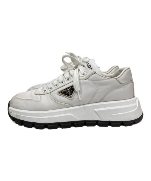 PRADA（プラダ）PRADA (プラダ) Prax 01 レザー スニーカー 	1E804M ホワイト サイズ:38の古着・服飾アイテム