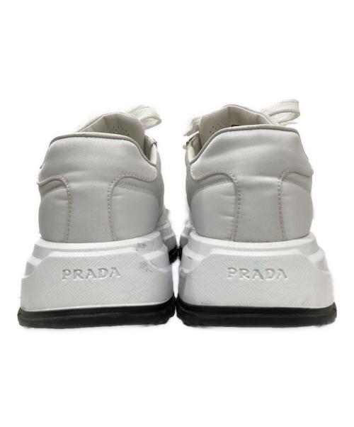 PRADA（プラダ）PRADA (プラダ) Prax 01 レザー スニーカー 	1E804M ホワイト サイズ:38の古着・服飾アイテム