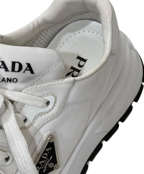 PRADA（プラダ）PRADA (プラダ) Prax 01 レザー スニーカー 	1E804M ホワイト サイズ:38の古着・服飾アイテム