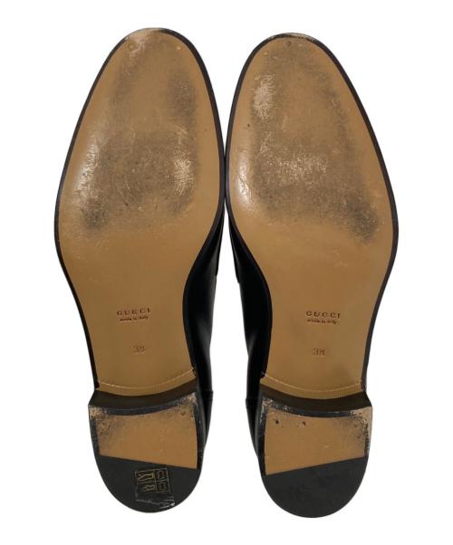 GUCCI（グッチ）GUCCI (グッチ) ホースビットローファー 658268 ブラック サイズ:38の古着・服飾アイテム