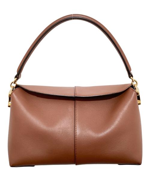 TOD'S（トッズ）TOD'S (トッズ) T CASE T TIMELESS（Ｔケース Ｔタイムレス）XBWTSTI0100XPRS203 / 2WAYショルダーバッグ ブラウンの古着・服飾アイテム