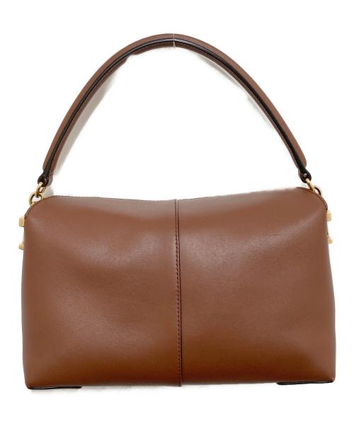 TOD'S（トッズ）TOD'S (トッズ) T CASE T TIMELESS（Ｔケース Ｔタイムレス）XBWTSTI0100XPRS203 / 2WAYショルダーバッグ ブラウンの古着・服飾アイテム