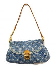 LOUIS VUITTON（ルイ ヴィトン）の古着「モノグラム デニム ミニ プリーティ ハンドバッグ　M95020」｜インディゴ