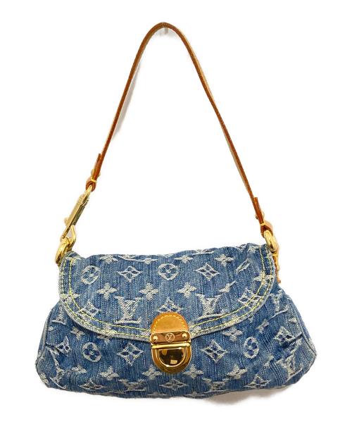 LOUIS VUITTON（ルイ ヴィトン）LOUIS VUITTON (ルイ ヴィトン) モノグラム デニム ミニ プリーティ ハンドバッグ　M95020 インディゴの古着・服飾アイテム