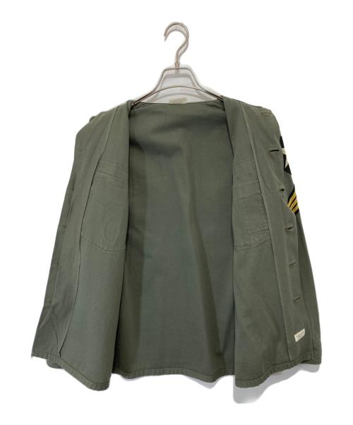BUZZ RICKSON'S（バズリクソンズ）BUZZ RICKSON'S COTTON SATEEN OLIVE GREEN SHADE107（コットンサテン オリーブグリーンシェード）/ ミリタリーシャツ　BR29586　John Lennon/ジョンレノン モデルの古着・服飾アイテム
