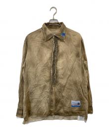 Maison MIHARA YASUHIRO（メゾン ミハラ ヤスヒロ）の古着「ウォッシュド加工フリルオーバー長袖シャツ 	B11SH112」｜ベージュ