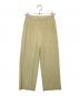 PLEATS PLEASE（プリーツプリーズ）の古着「THICKER BOTTOMS 2（シッカーボトムス）/ プリーツパンツ　PP31JF392」｜イエロー