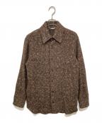 AURALEEオーラリー）の古着「HOMESPUN TWEED BLOUSON(ホームスパンツイードブルゾン)  A24AB03HT 24AW」｜ブラウン