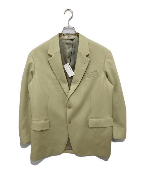 AURALEE（オーラリー）AURALEE (オーラリー) LIGHT MELTON JACKET　ライトメルトンテーラードジャケット　A24AP01LM イエローカーキ サイズ:4の古着・服飾アイテム