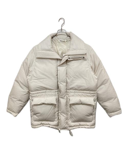 TEKLA（テクラ）TEKLA (テクラ) AURALEE (オーラリー) STRIPE DOWN JACKET（ストライプ ダウンジャケット）A24AB02AT  ホワイト サイズ:4の古着・服飾アイテム