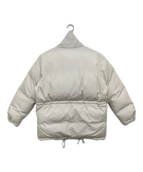 TEKLA（テクラ）TEKLA (テクラ) AURALEE (オーラリー) STRIPE DOWN JACKET（ストライプ ダウンジャケット）A24AB02AT  ホワイト サイズ:4の古着・服飾アイテム