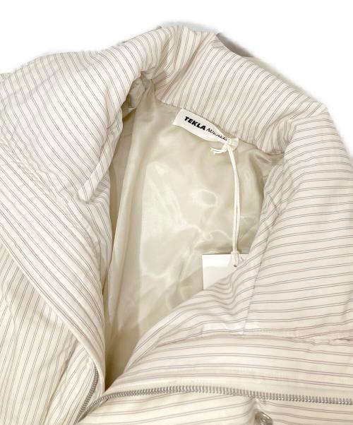 TEKLA（テクラ）TEKLA (テクラ) AURALEE (オーラリー) STRIPE DOWN JACKET（ストライプ ダウンジャケット）A24AB02AT  ホワイト サイズ:4の古着・服飾アイテム