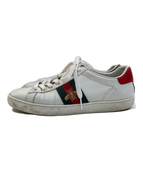 GUCCI（グッチ）GUCCI (グッチ) スニーカー　	431942 ホワイト サイズ:35　1/2の古着・服飾アイテム