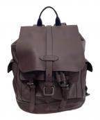 COACHコーチ）の古着「ハドソン レザーリュック　F36811」｜パープル
