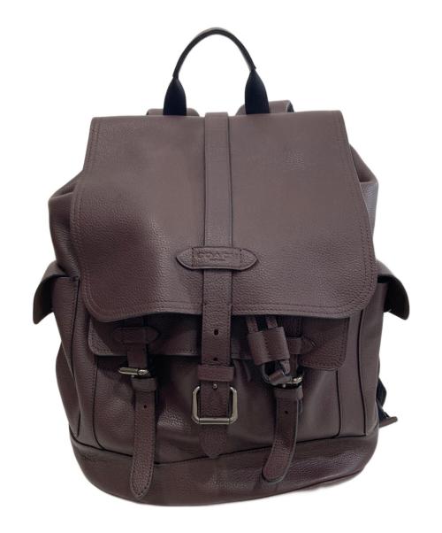 COACH（コーチ）COACH (コーチ) ハドソン レザーリュック　F36811 パープルの古着・服飾アイテム