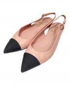 CHANELシャネル）の古着「スリングバッグパンプス」｜ピンク