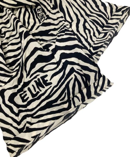 CELINE（セリーヌ）CELINE (セリーヌ) ゼブラオープンカラーシャツ　2C517235S ホワイト サイズ:40の古着・服飾アイテム