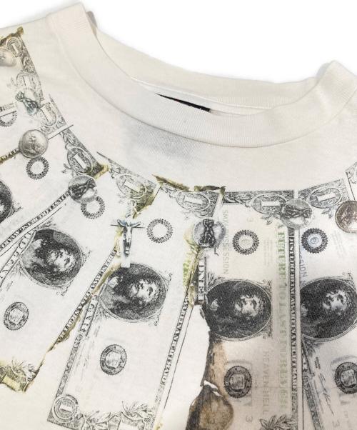 SAINT MICHAEL（セントマイケル）SAINT MICHAEL (セントマイケル) MONEY TEE（マネーTシャツ）SM-YS8-0000-010 / 半袖プリントTシャツ ホワイト サイズ:Lの古着・服飾アイテム