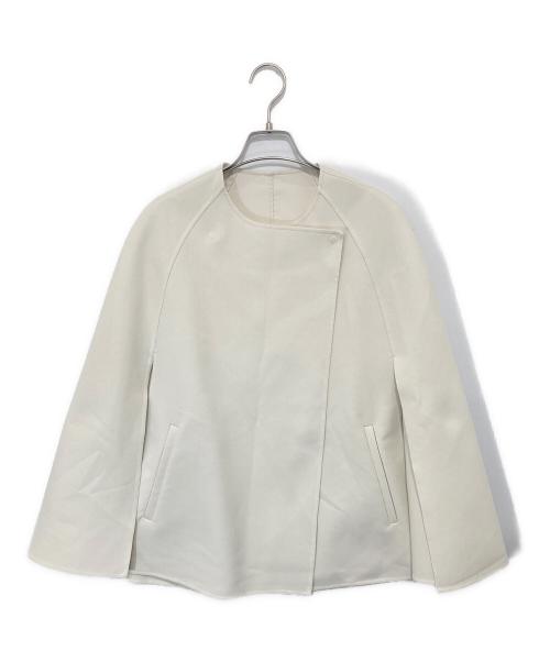 ESTNATION（エストネーション）ESTNATION (エストネーション) ポリエステルリバーケープコート　41-109-01-010131 ホワイト サイズ:Freeの古着・服飾アイテム