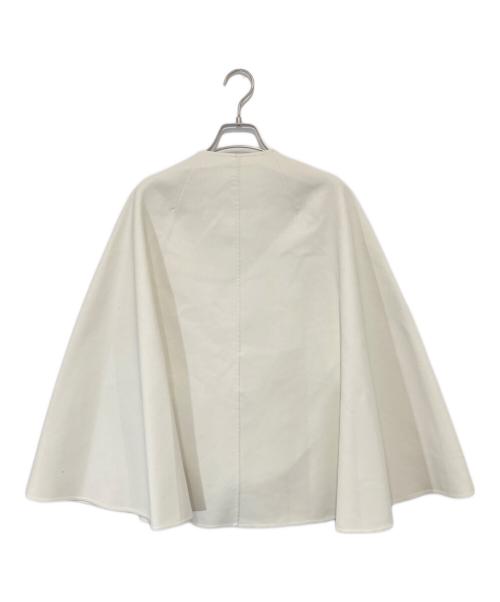 ESTNATION（エストネーション）ESTNATION (エストネーション) ポリエステルリバーケープコート　41-109-01-010131 ホワイト サイズ:Freeの古着・服飾アイテム