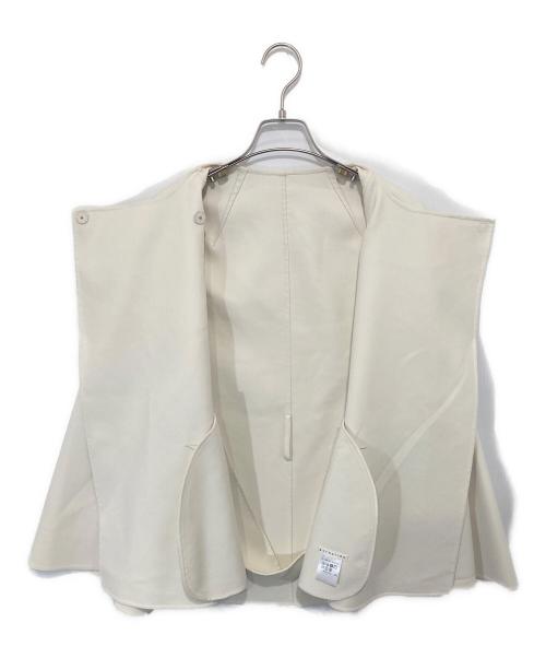 ESTNATION（エストネーション）ESTNATION (エストネーション) ポリエステルリバーケープコート　41-109-01-010131 ホワイト サイズ:Freeの古着・服飾アイテム