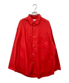 Graphpaper（グラフペーパー）の古着「コットンレギュラーカラー長袖シャツ　COTTON SHIRTS　GM231-50080C」｜レッド
