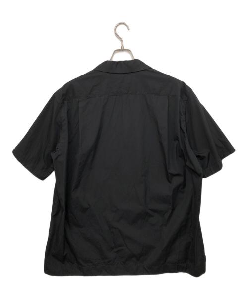 sacai（サカイ）sacai THOMAS MASON (トーマスメイソン) 24SS Thomas Mason cotton poplin shirt トーマスメイソン コットンポプリンシャツ オープンカラーシャツ 24-03365M ブラック サイズ:4の古着・服飾アイテム