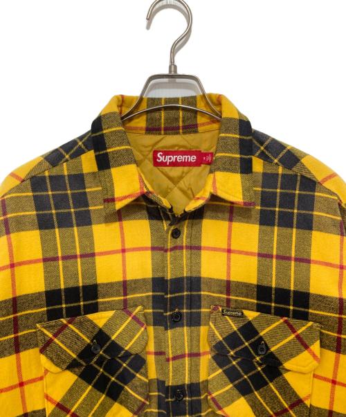 SUPREME（シュプリーム）SUPREME (シュプリーム) シャツジャケット チェック柄 24FW イエロー サイズ:Sの古着・服飾アイテム