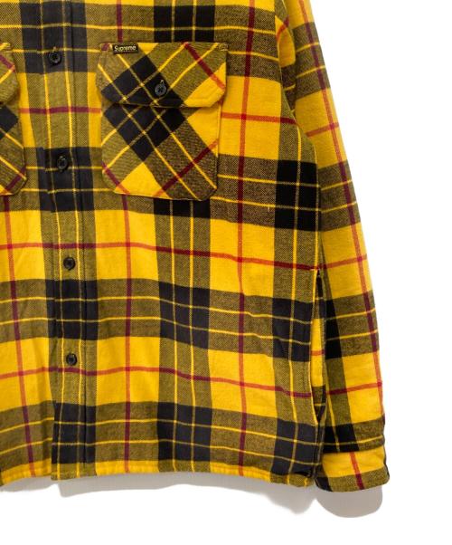 SUPREME（シュプリーム）SUPREME (シュプリーム) シャツジャケット チェック柄 24FW イエロー サイズ:Sの古着・服飾アイテム