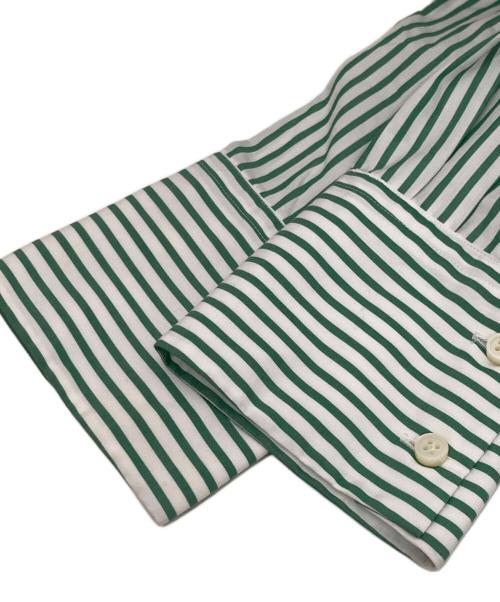 MADISON BLUE（マディソンブルー）MADISON BLUE (マディソンブルー) OVERSIZED SPLIT TUCK OP STRIPE ストライプ柄 MB231-4006 グリーン サイズ:Sの古着・服飾アイテム