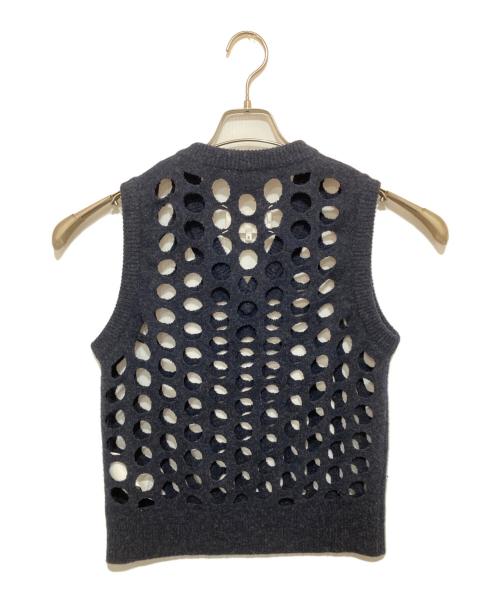 Maison Margiela（メゾンマルジェラ）Maison Margiela (メゾンマルジェラ) パンチング ニットベスト　KNIT VEST　S51HA1064 S17484 ネイビー サイズ:Sの古着・服飾アイテム