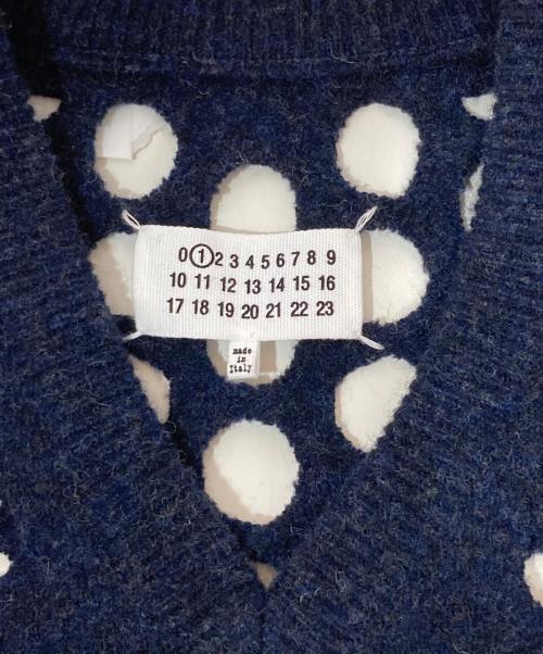 Maison Margiela（メゾンマルジェラ）Maison Margiela (メゾンマルジェラ) パンチング ニットベスト　KNIT VEST　S51HA1064 S17484 ネイビー サイズ:Sの古着・服飾アイテム